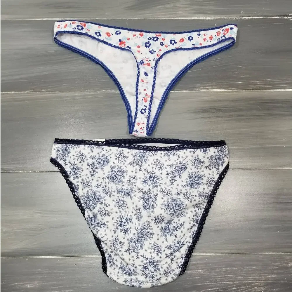 Charter Club Underwear 1 Thong, 1 Bikini 100% Cotton Size Medium‎ - Picture 2 of 9